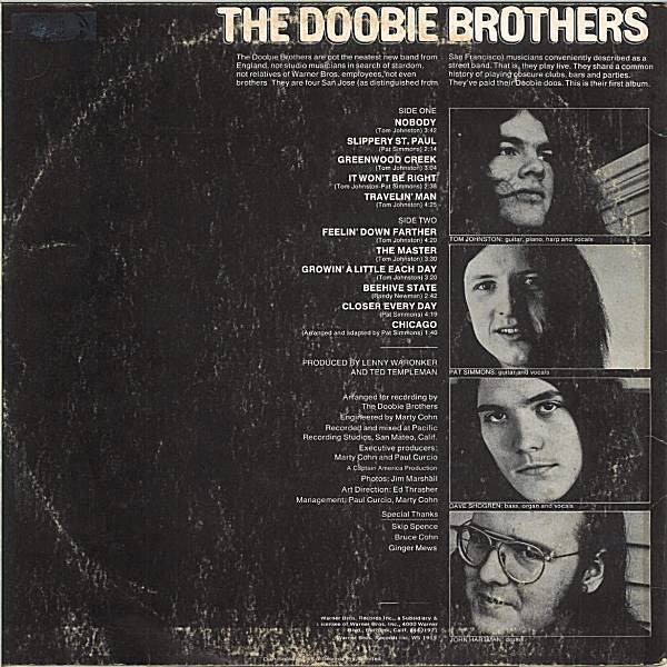 The Doobie Brothers – The Doobie Brothers (VG+/VG+) – LP, AU 1974 - Image 2