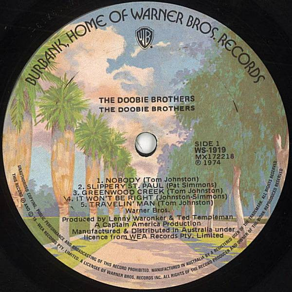 The Doobie Brothers – The Doobie Brothers (VG+/VG+) – LP, AU 1974 - Image 3
