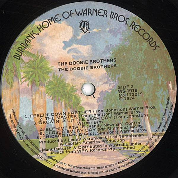 The Doobie Brothers – The Doobie Brothers (VG+/VG+) – LP, AU 1974 - Image 4