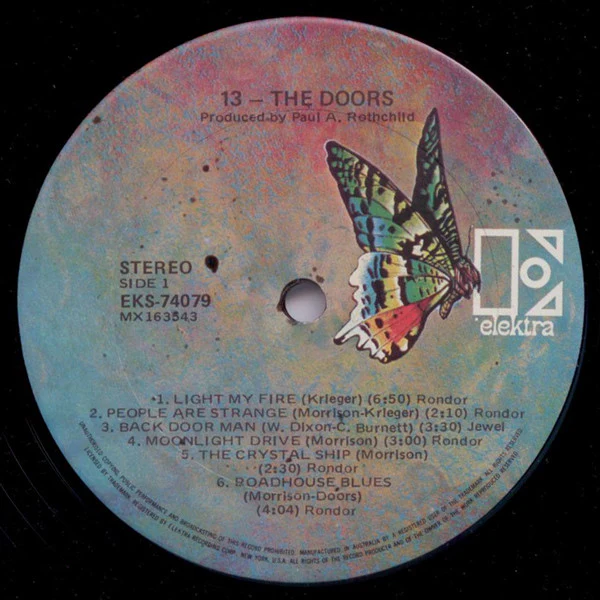 The Doors – 13 (VG/VG+) – LP, AU 1971 - Image 3
