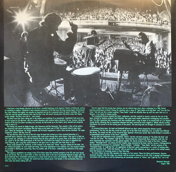 The Doors – Alive, She Cried (VG/VG+) – LP, AU 1983 - Image 7