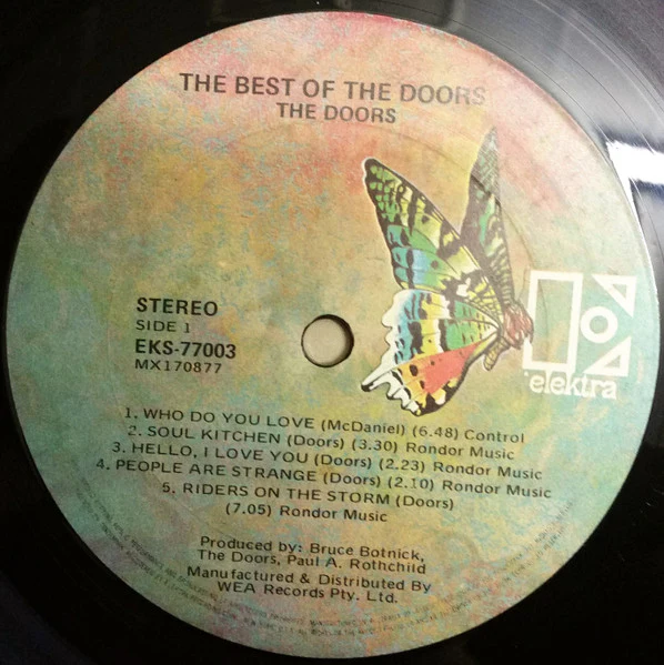 The Doors – The Best Of Doors (VG+/VG+) – LP, AU 1973 - Image 3