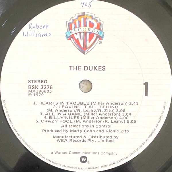 The Dukes – The Dukes (E/VG+) – LP, AU 1979 - Image 6