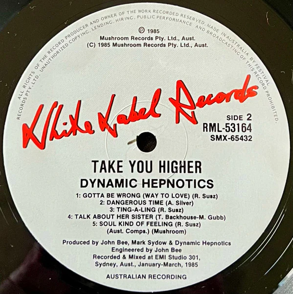 The Dynamic Hepnotics – Take You Higher (VG/VG) – LP, AU 1985 - Image 4