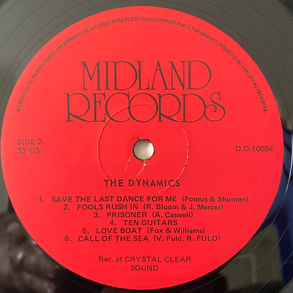 The Dynamics – Sincerely Yours (VG+/VG+) – LP, AU - Image 4