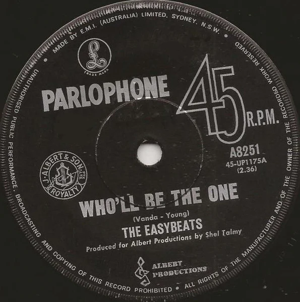 The Easybeats – Who'll Be The One (VG+/Generic) – 7", AU 1967