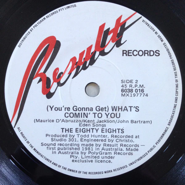 The Eighty Eights – ( She Fell In Love With ) James Bond (VG+/VG+) – 7", AU 1981 - Image 4