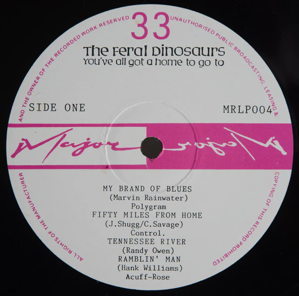 The Feral Dinosaurs – You've All Got A Home To Go To (VG+/VG+) – LP, AU 1985 - Image 3