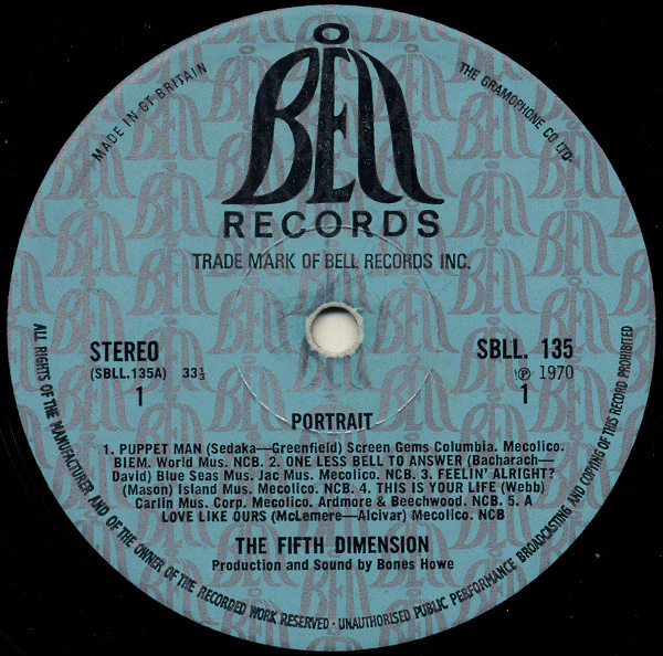 The Fifth Dimension – Portrait (VG+/VG+) – LP, UK 1970 - Image 3