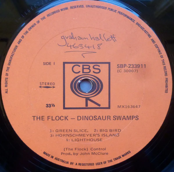 The Flock – Dinosaur Swamps (VG/VG+) – LP, AU 1970 - Image 3