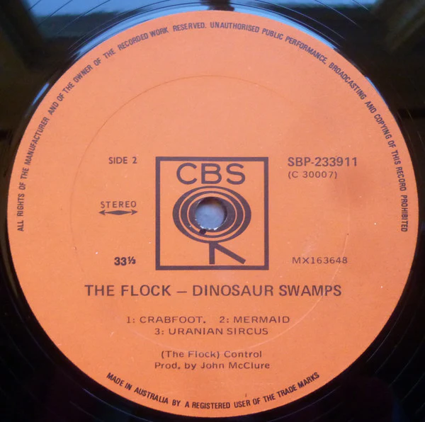 The Flock – Dinosaur Swamps (VG/VG+) – LP, AU 1970 - Image 4