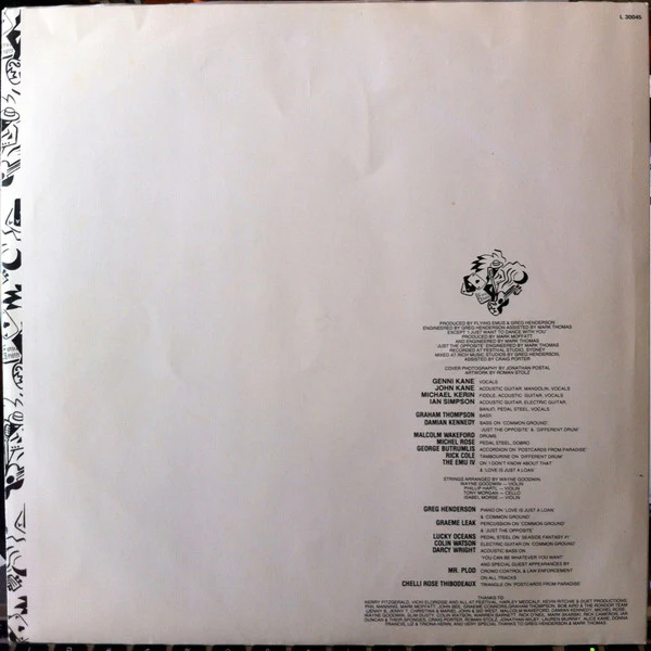 The Flying Emus – Postcards From Paradise (E/E) – LP, AU 1989 - Image 4