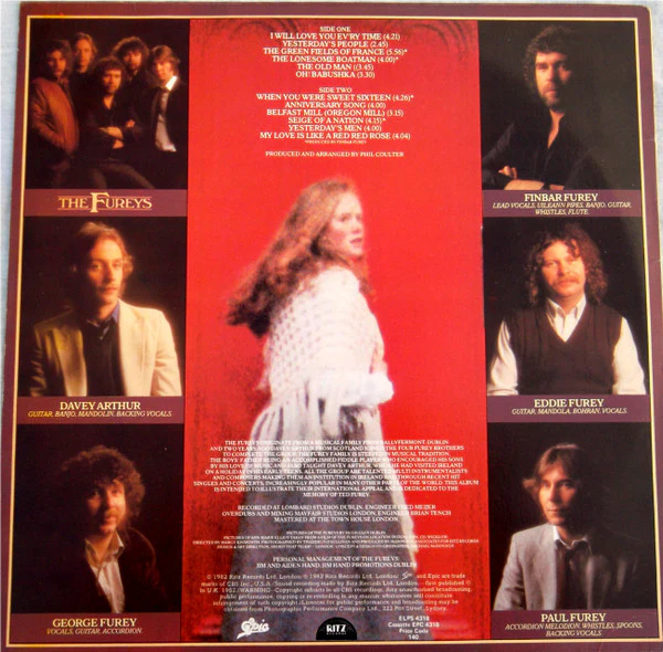 The Fureys – When You Were Sweet Sixteen (VG+/VG+) – LP, AU 1982 - Image 2