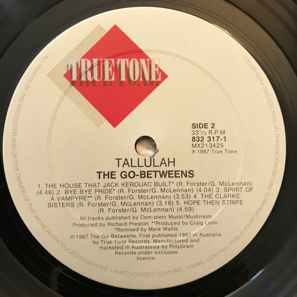 The Go-Betweens – Tallulah (VG+/VG) – LP, Australasia 1987 - Image 6
