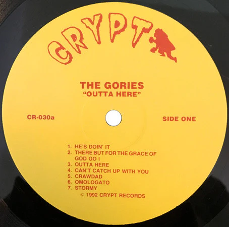 The Gories – Outta Here (VG+/VG+) – LP, DE 1992 - Image 3