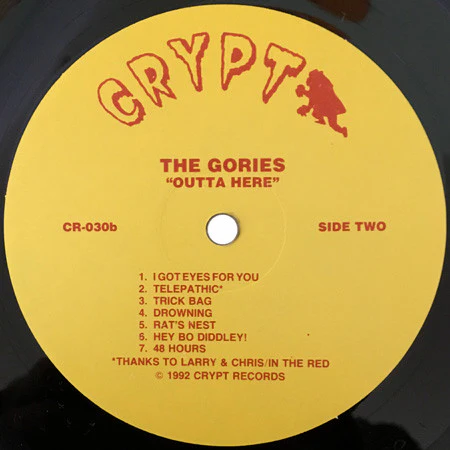 The Gories – Outta Here (VG+/VG+) – LP, DE 1992 - Image 4