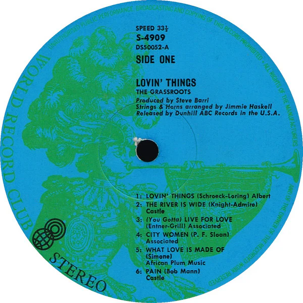 The Grass Roots – Lovin' Things (VG/VG+) – LP, AU 1971 - Image 3