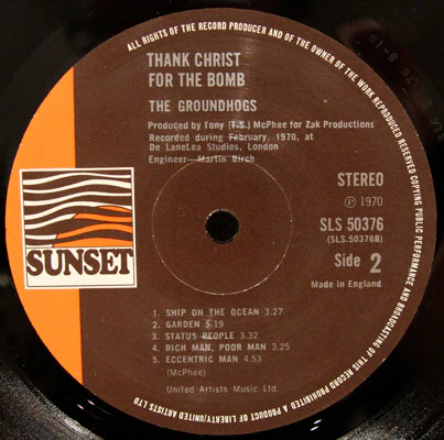 The Groundhogs – Thank Christ For The Bomb (E/VG+) – LP, UK - Image 4
