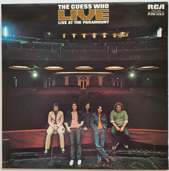 The Guess Who – Live At The Paramount (VG+/VG+) – LP, AU 1972