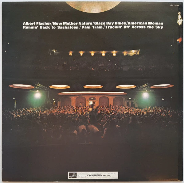 The Guess Who – Live At The Paramount (VG+/VG+) – LP, AU 1972 - Image 2