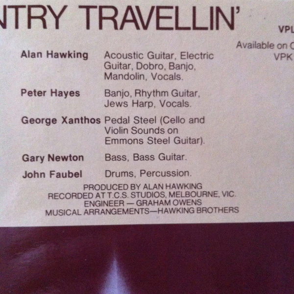 The Hawking Brothers – Country Travellin' (VG+/VG+) – LP, AU 1977 - Image 4