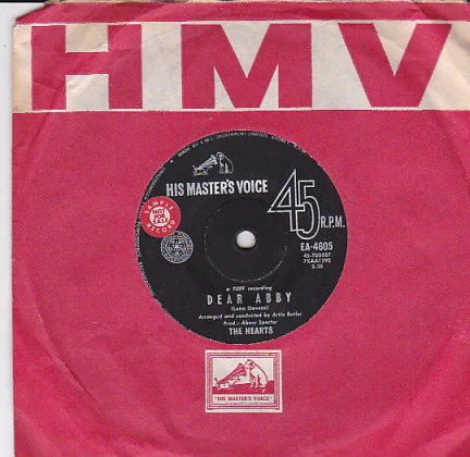The Hearts – Dear Abby (VG+/Generic) – 7", AU 1963