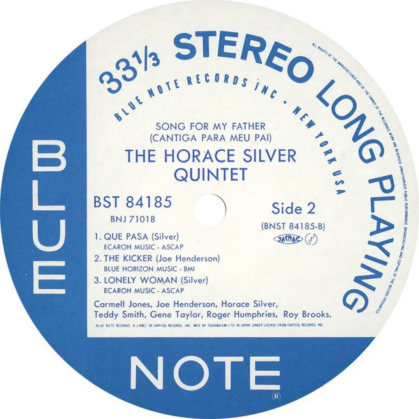 The Horace Silver Quintet, Horace Silver – Song For My Father (Cantiga Para Meu Pai) = ソング・フォー・マイ・ファーザー (NM/E) – LP, JP 1984, With OBI - Image 4