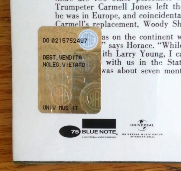 The Horace Silver Quintet – The Cape Verdean Blues (VG/VG+) – LP, EU 2015 - Image 4