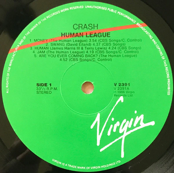 The Human League – Crash (VG+/VG) – LP, AU 1986 - Image 3