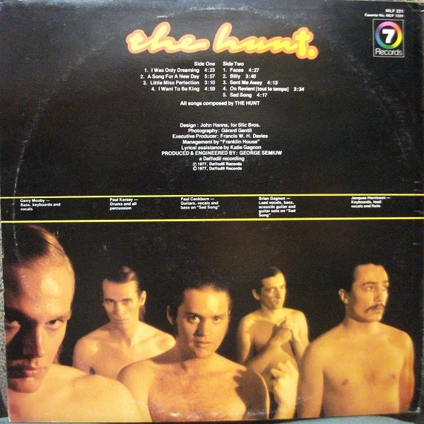 The Hunt – The Hunt (E/VG) – LP, AU 1977 - Image 2