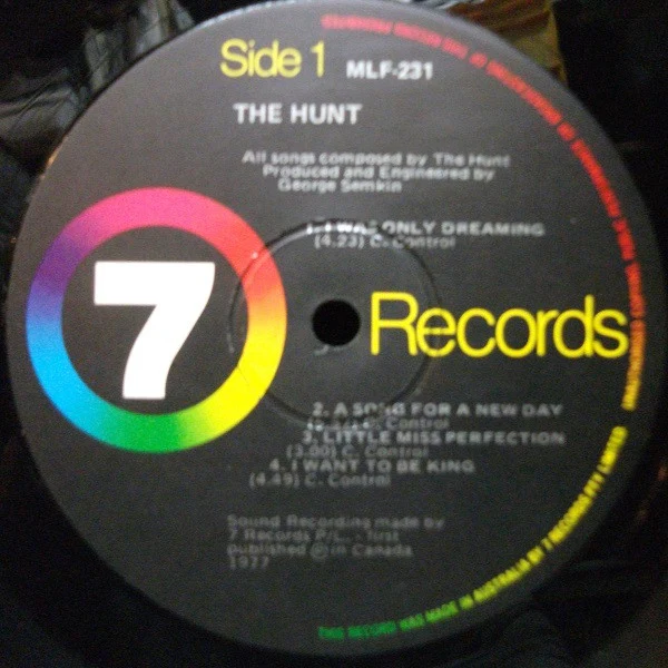 The Hunt – The Hunt (E/VG) – LP, AU 1977 - Image 3