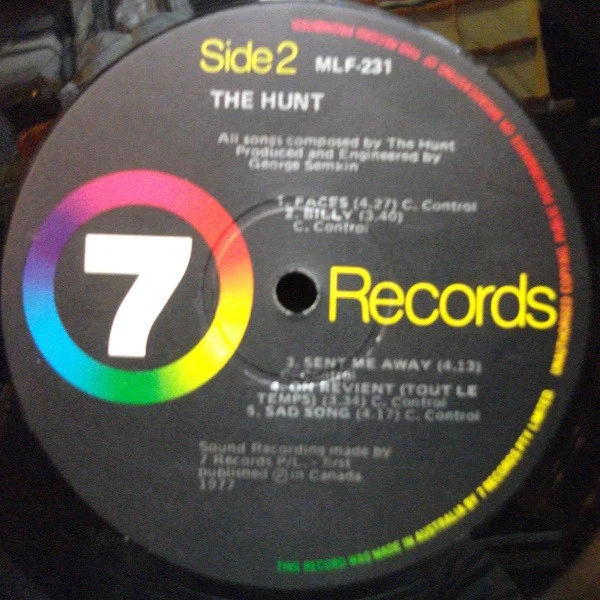 The Hunt – The Hunt (E/VG) – LP, AU 1977 - Image 4