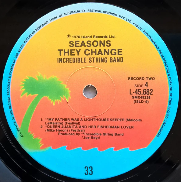 The Incredible String Band – Seasons They Change (VG/VG) – 2xLP, AU 1976 - Image 7