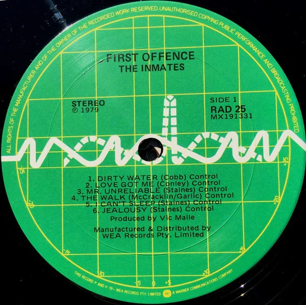 The Inmates – First Offence (VG+/VG+) – LP, AU 1979 - Image 3