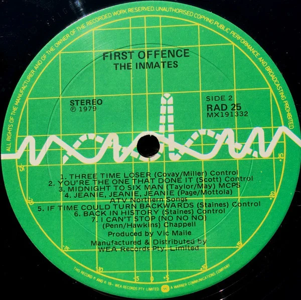 The Inmates – First Offence (VG+/VG+) – LP, AU 1979 - Image 4