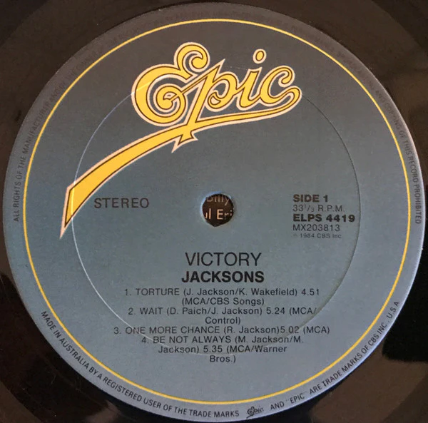 The Jacksons – Victory (VG/VG+) – LP, AU 1984 - Image 7