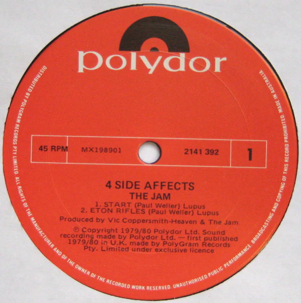 The Jam – 4 Side Affects (VG+/VG) – 12", AU 1981 - Image 3