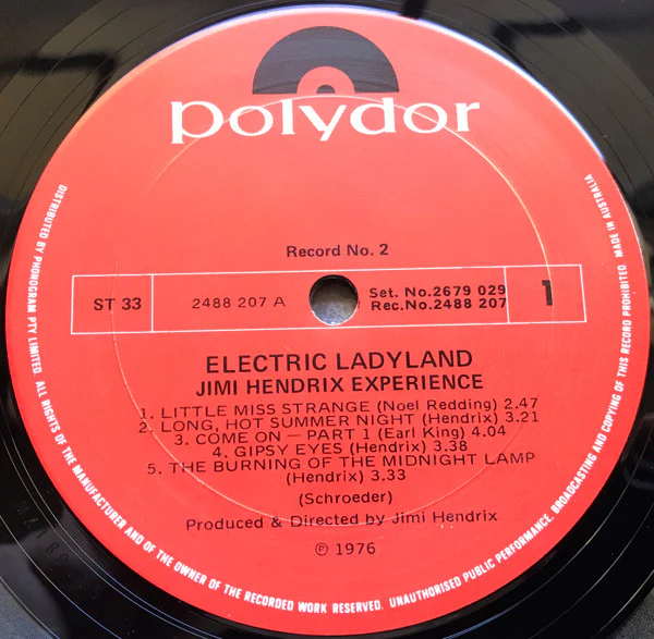 The Jimi Hendrix Experience – Electric Ladyland (VG+/VG) – 2xLP, AU 1976 - Image 7
