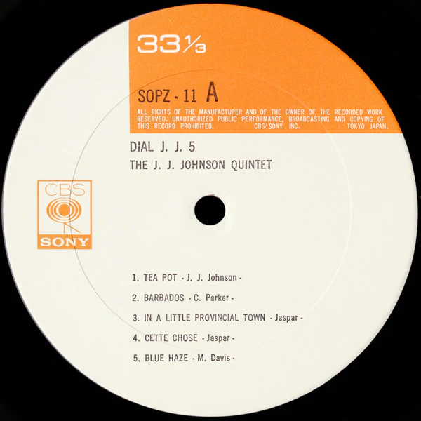 The J.J. Johnson Quintet – Dial J.J. 5 (NM/VG+) – LP, JP 1973, With OBI - Image 5