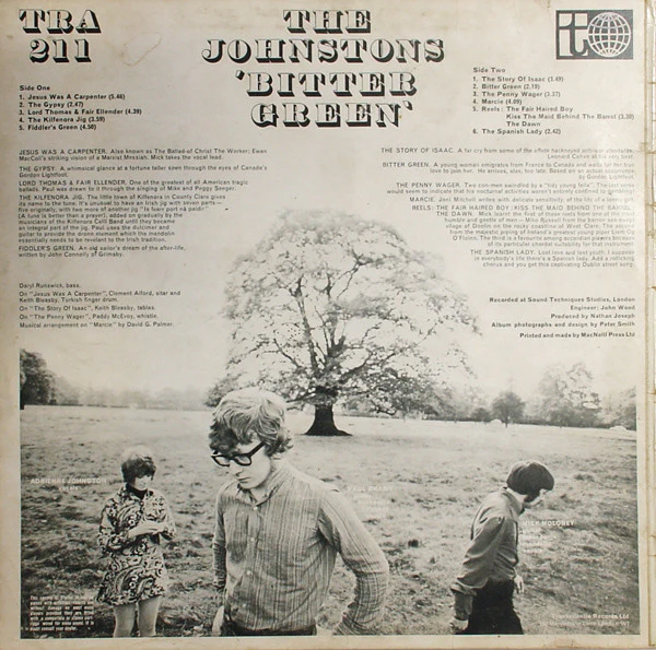 The Johnstons – Bitter Green (NM/VG+) – LP, UK 1970 - Image 2