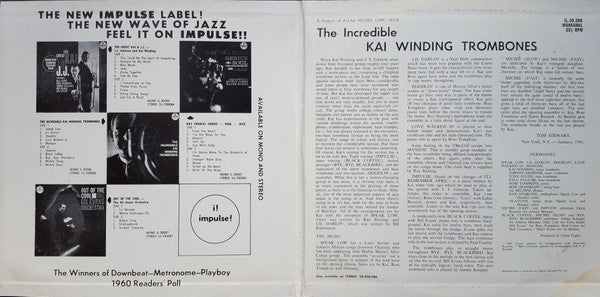 The Kai Winding Trombones – The Incredible Kai Winding Trombones (VG/VG+) – LP, AU 1961 - Image 3