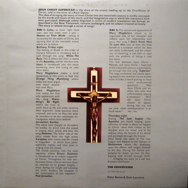 The Kingsway Youth Opera Company – Excerpts From The Rock Opera Jesus Christ Superstar (VG/VG) – LP, US 1971 - Image 9