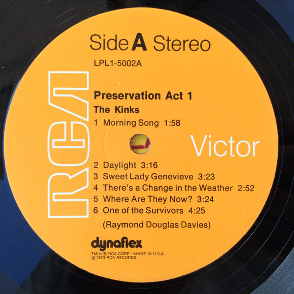 The Kinks – Preservation Act 1 (VG+/VG) – LP, US 1973 - Image 3