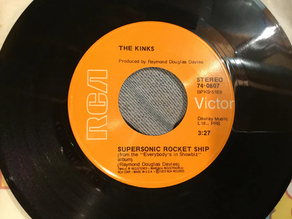 The Kinks – Supersonic Rocket Ship (VG+/Generic) – 7", US 1972