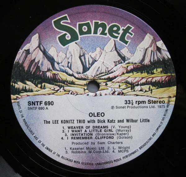 The Lee Konitz Trio – Oleo (VG/VG) – LP, UK - Image 3