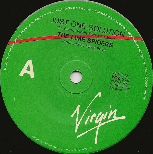 The Lime Spiders – Just One Solution (VG+/VG+) – 7", AU 1987 - Image 3