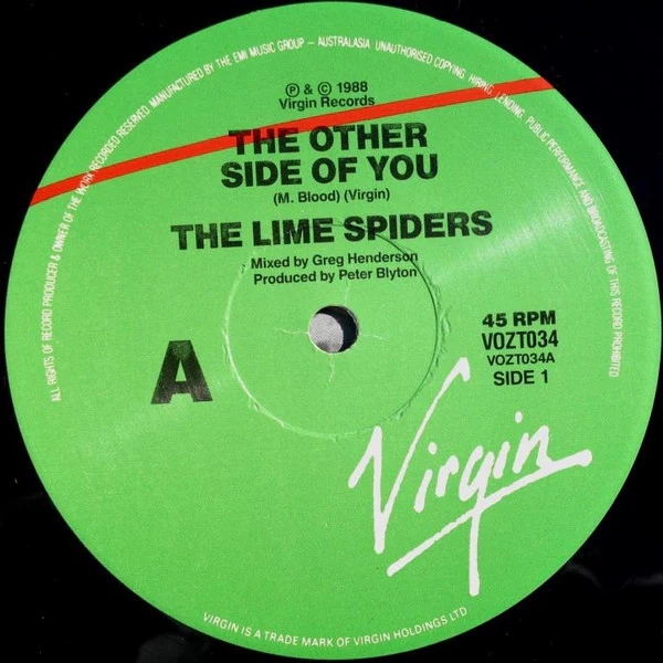 The Lime Spiders – The Other Side Of You (VG+/VG+) – 12", AU 1988 - Image 4