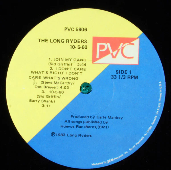 The Long Ryders – 10-5-60 (VG+/VG+) – 12", US 1983 - Image 3