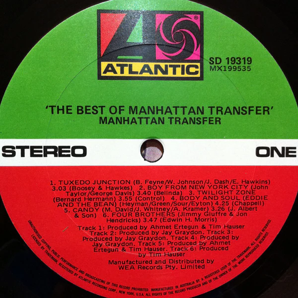The Manhattan Transfer – The Best Of The Manhattan Transfer (VG+/VG+) – LP, AU 1981 - Image 3