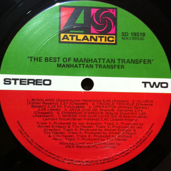 The Manhattan Transfer – The Best Of The Manhattan Transfer (VG+/VG+) – LP, AU 1981 - Image 4